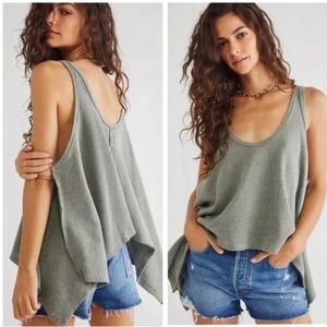 Free People Sing La la Tank Green XS